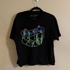 Proper Gnar Short Sleeve Graphic Tee Black Neon Size Large